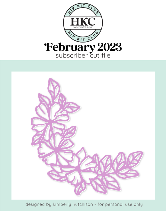 February 2023 - Kim Watson - Bouquet - Silhouette Cricut Cameo
