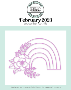 February 2023 - Rainbow Cut File