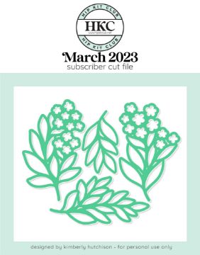 March 2023 - Kimberly Hutchison - Spring Posies Cut File