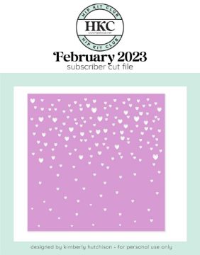 February 2023 - Heart Confetti Cut File