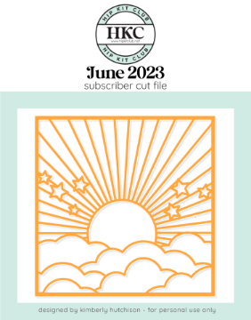 June 2023 - Kimberly Hutchison - Sun + Clouds Cut File