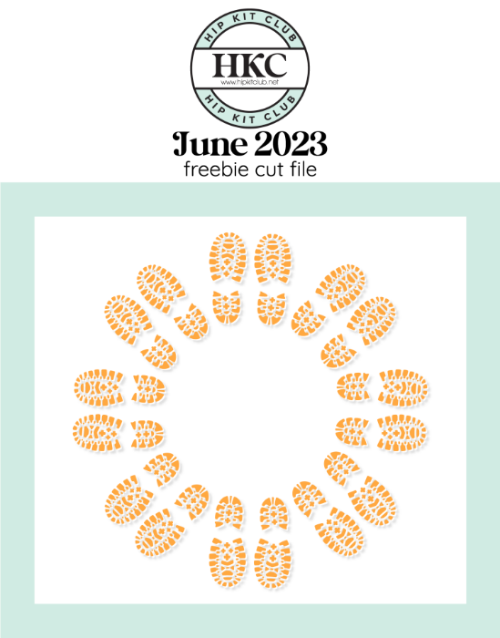 Picture of June 2023 Hiking Boot Print Cut File (Free when registered) 