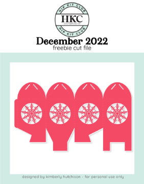 December 2022 Snowflake Box Cut File (Free when registered)