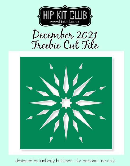 Picture of December 2021 Holiday Star Cut File (Free when registered)    