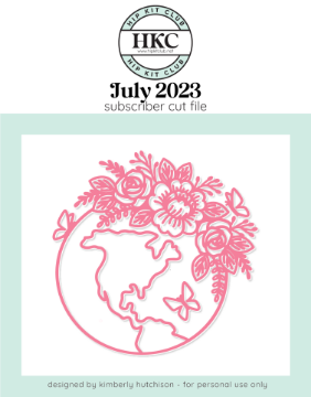 July 2023 Floral Globe Cut File