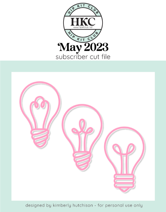 Picture of May 2023 - Light Bulbs Cut File