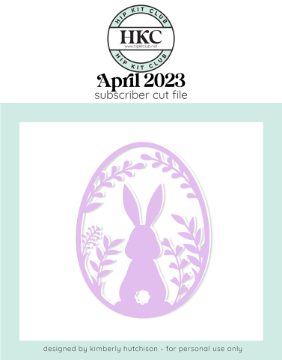 April 2023 - Easter Egg Frame Cut File