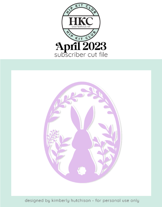 Picture of April 2023 - Easter Egg Frame Cut File