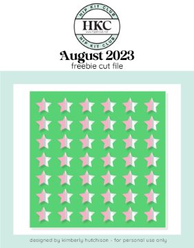 August 2023 Star Background Cut File (Free when registered)