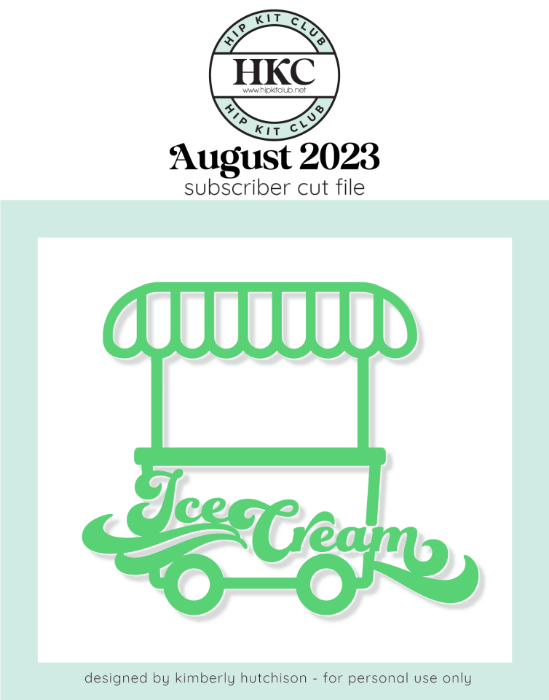 Picture of August 2023 Ice Cream Stand Cut File  