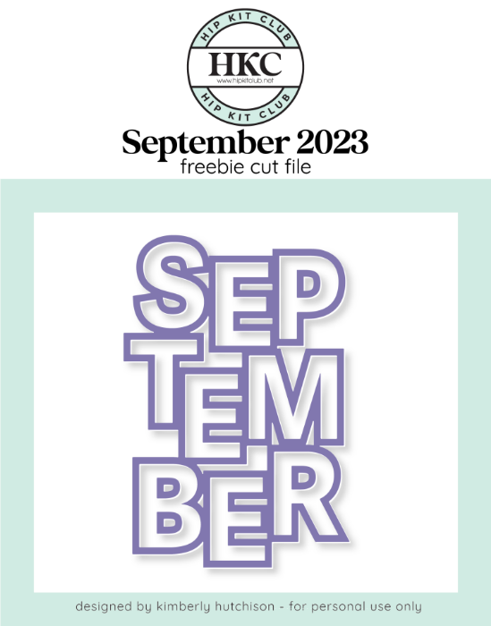 Picture of September 2023 September Cut File (Free when registered)  