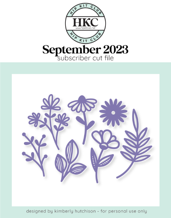 Picture of September 2023 Floral Medley Cut File 