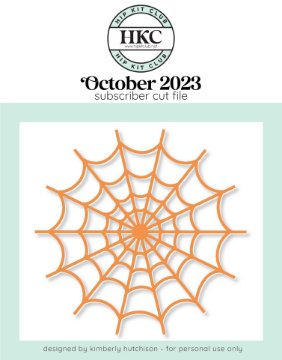 October 2023 Spider Web Cut File