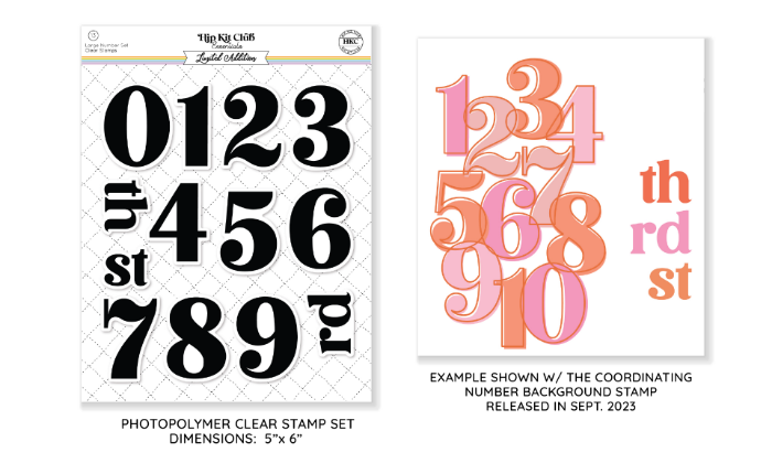 Picture of November 2023 Number Stamp Set