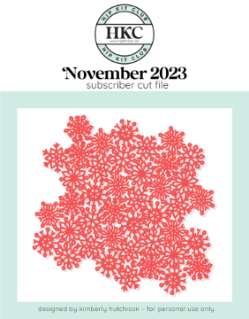 November 2023 Snowflake Lace Cut File