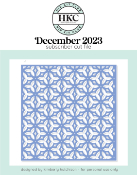 December 2023 Snow Lace Cut File