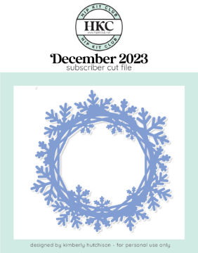 December 2023 Winter Wreath Cut File