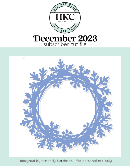 Winter Wreath Cut File