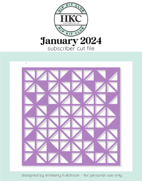 January 2024 Triangle Background Cut File
