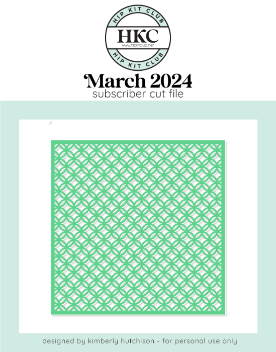 Picture of March 2024 Geometric Background Cut File