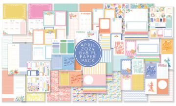 April 2024 Pocket Life Cards and Ephemera Shapes