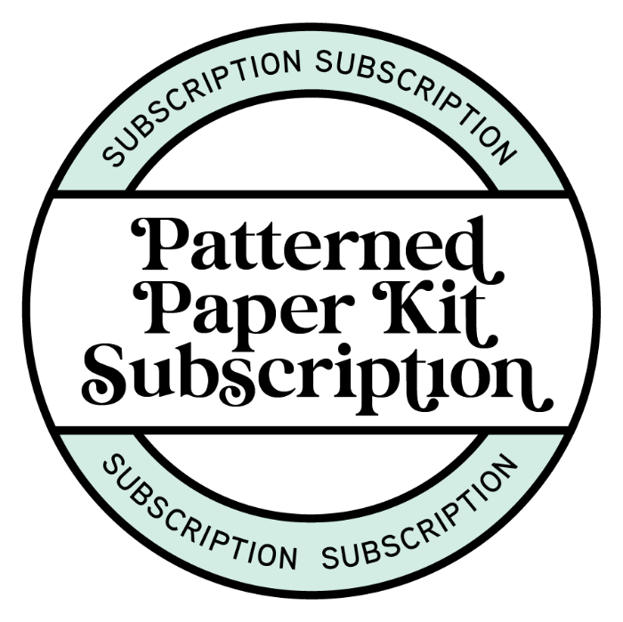 Patterned Paper Kit Monthly Subscription Hip Kit Club Scrapbook Kit Club