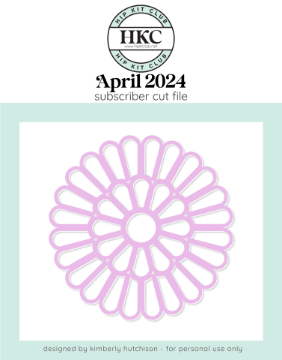 April 2024 Simple Mandala Cut File