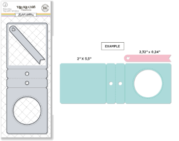 Foldable Tag With Window Metal