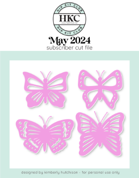 May 2024 Butterflies Cut File