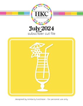 July 2024 Tropical Cocktail Cut File