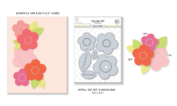 Stitchable Flowers Metal Die S