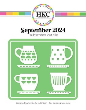 September 2024 Coffee Cups Cut File