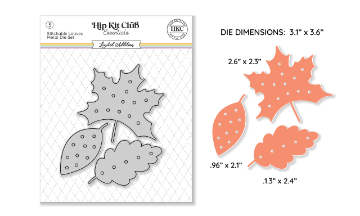 Stitchable Fall Leaves Metal D