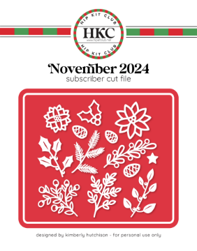 November 2024 Holiday Florals Cut File