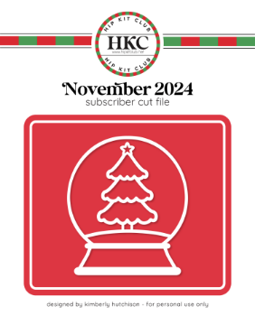 November 2024 Snow Globe Cut File