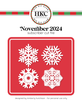 November 2024 Snowflakes Cut File