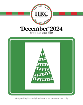 December 2024 Oh Christmas Tree Cut File