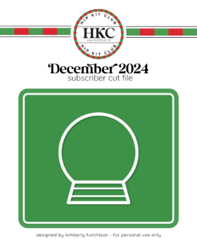 December 2024 Snowglobe Cut File