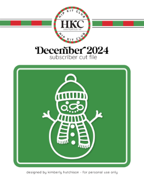 December 2024 Snowman Cut File