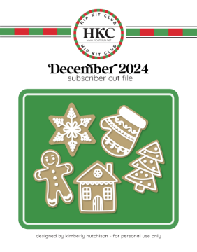 December 2024 Christmas Cookies Cut File