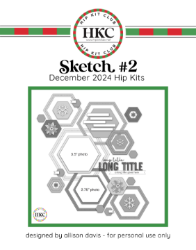 2 - Hexagon Heaven: A Geometric Holiday Sketch by Allison Davis!