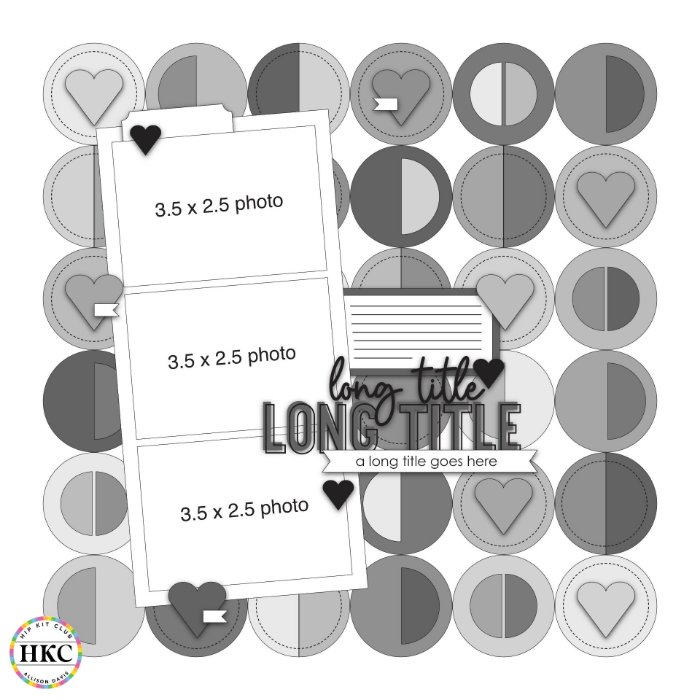 Picture of SKETCH 5 - Circular Charm: A Polka Dot Grid Sketch Full of Love! (Free when registered) 