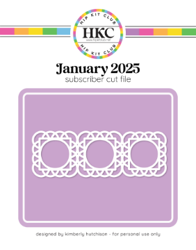 January 2025 Lace Frame Cut File
