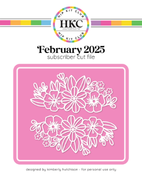 February 2025 Floral Swag Cut File