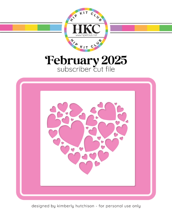 Picture of February 2025 Heart Collage Cut File  