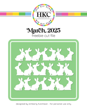 March 2025 Bunny Parade Cut File