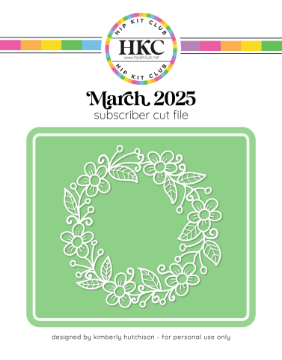 March 2025 Spring Wreath Cut File