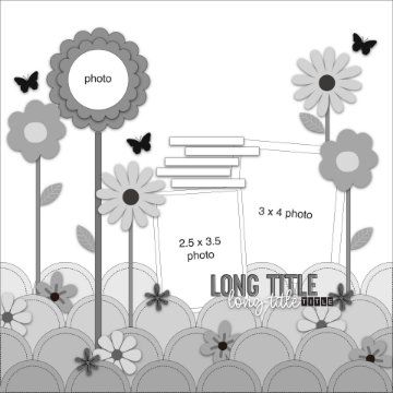 8 - Sweet Flower Patch: A Whimsical Garden Layout Sketch!