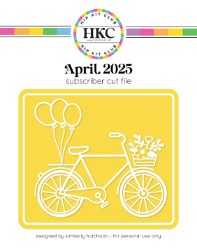 April 2025 Bike and Balloons Cut File