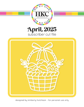 April 2025 Easter Basket Cut File
